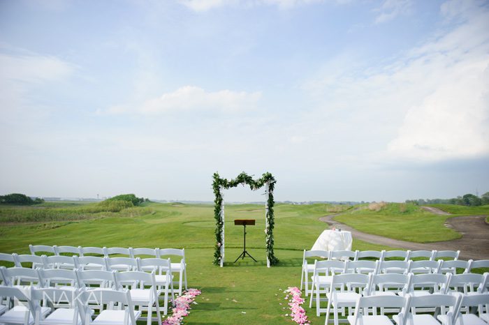 il golf course wedding photo