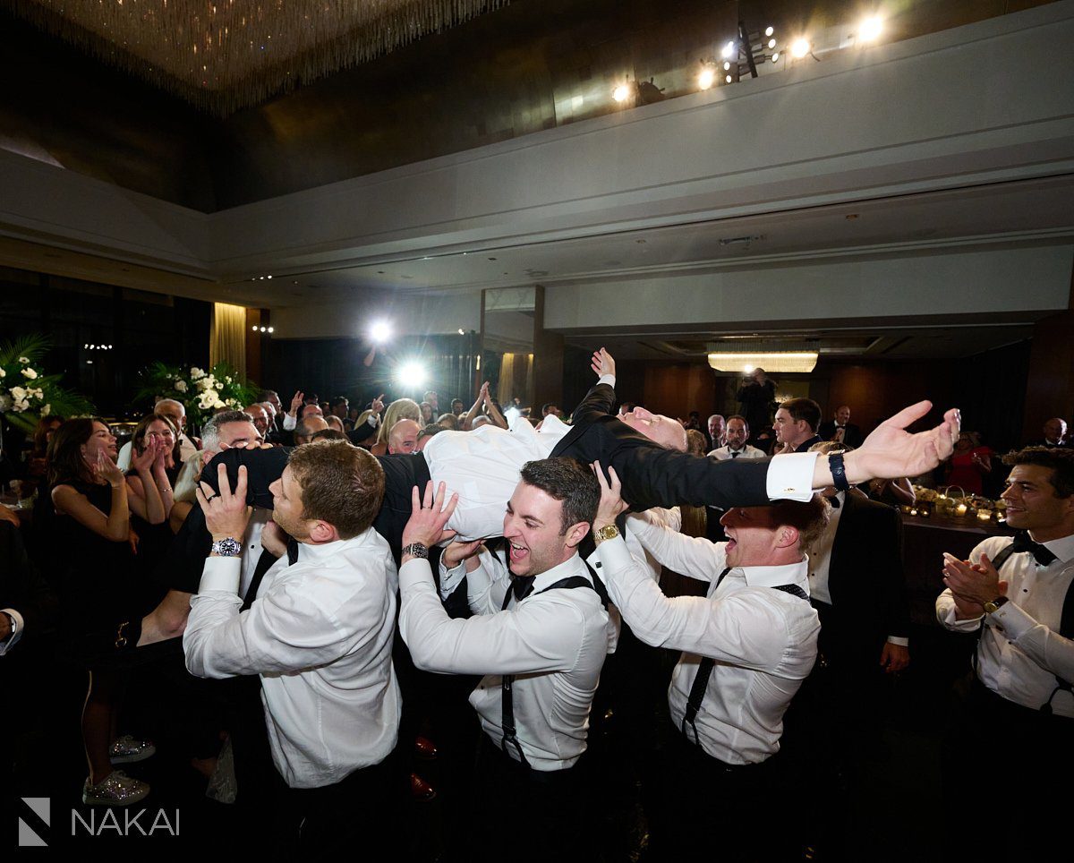 chicago ritz carlton wedding photos reception groom fun