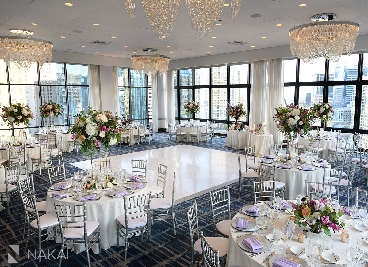 royal Sonesta chicago downtown wedding reception details room photo