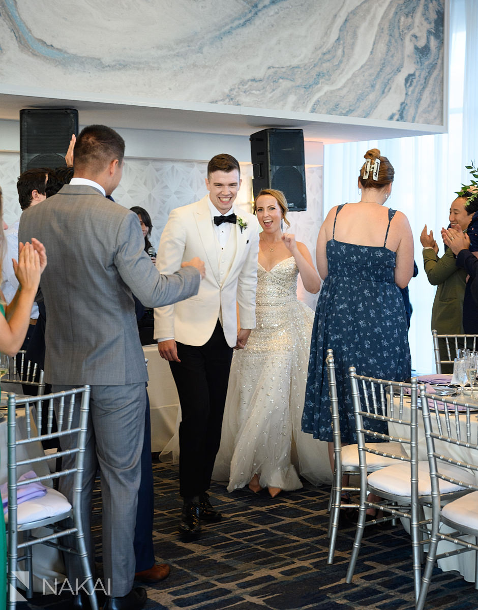 royal Sonesta chicago downtown wedding reception entrance