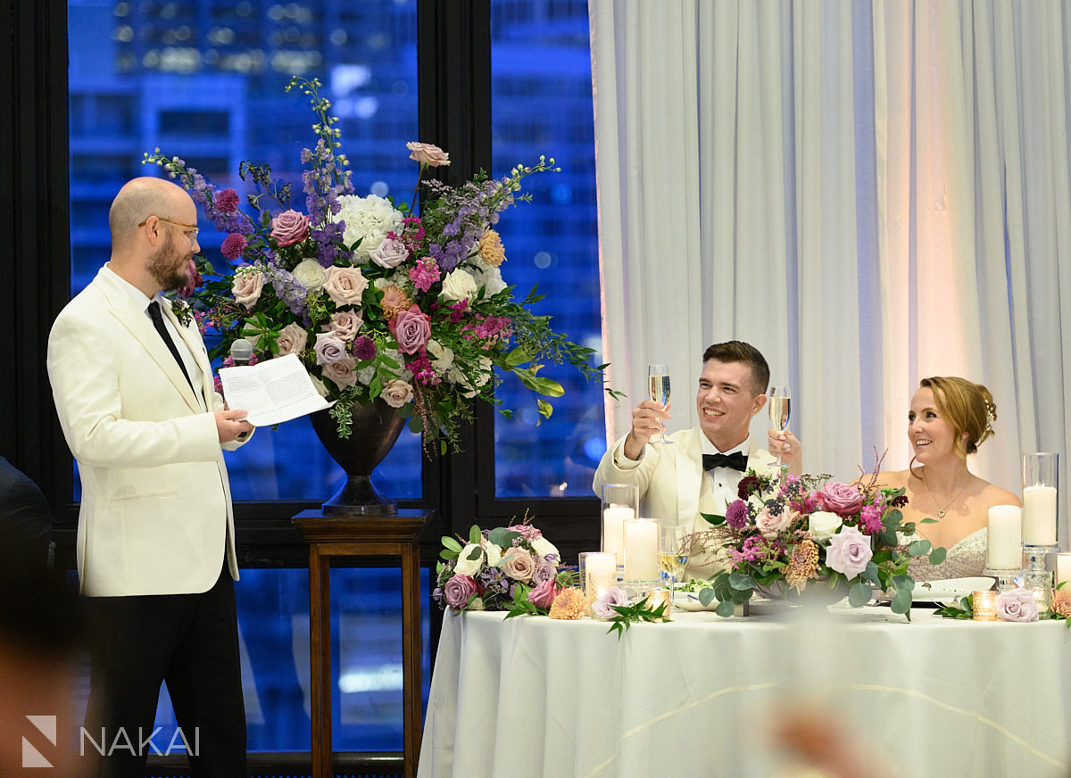 royal Sonesta chicago downtown wedding toasts