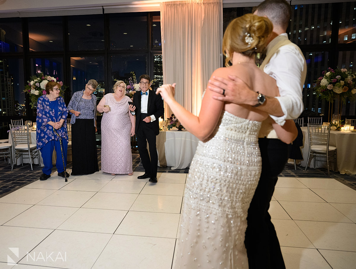 royal Sonesta chicago downtown wedding reception photos