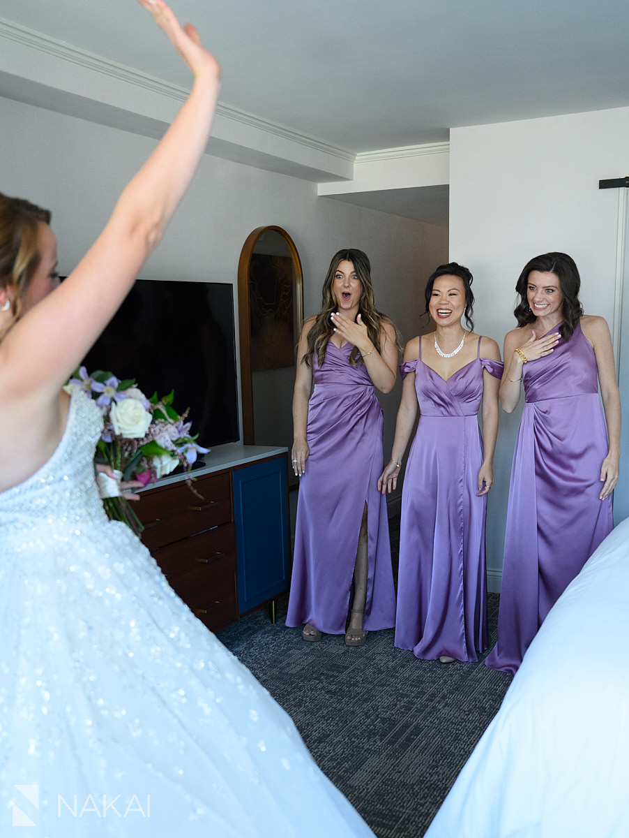 royal Sonesta chicago downtown wedding bride reveal