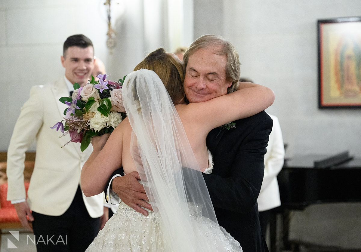 st james chapel chicago wedding ceremony pictures bride processional