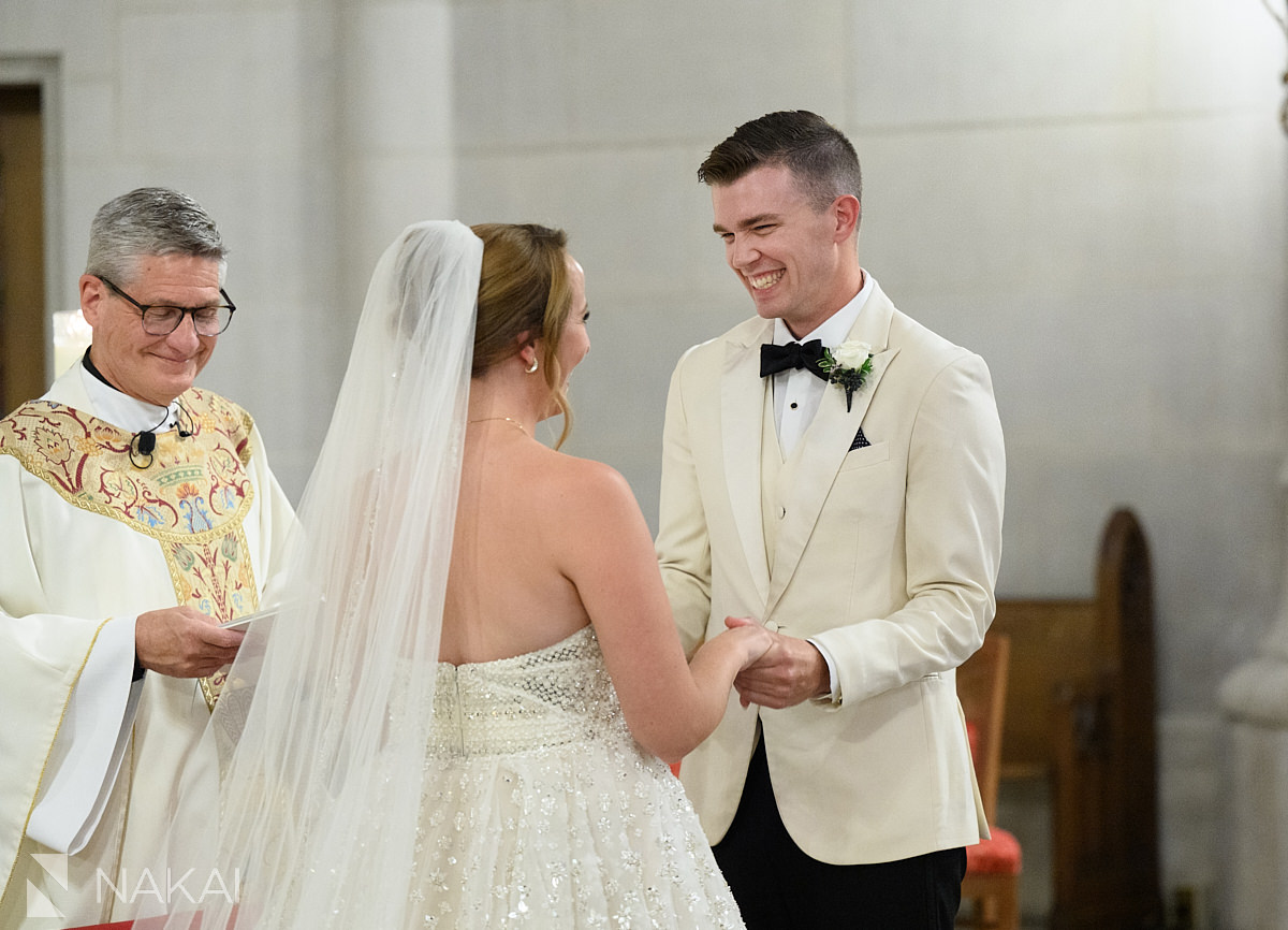 st james chapel chicago wedding photos bride groom