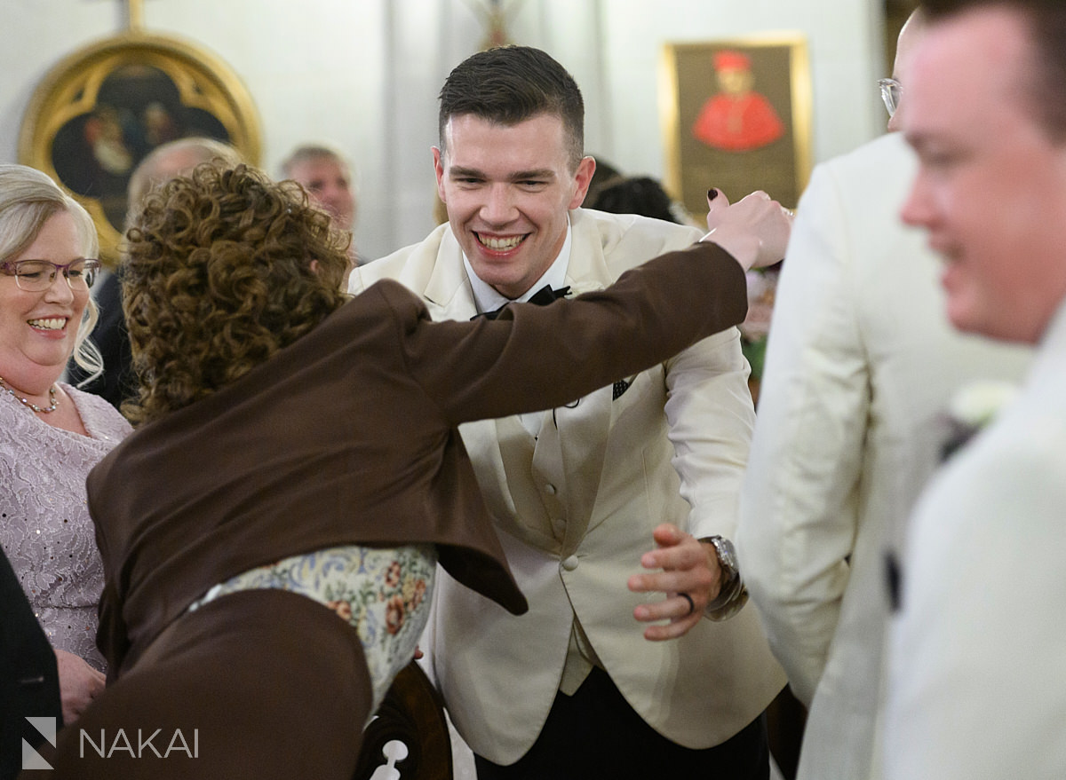 st james chapel chicago wedding pictures bride groom