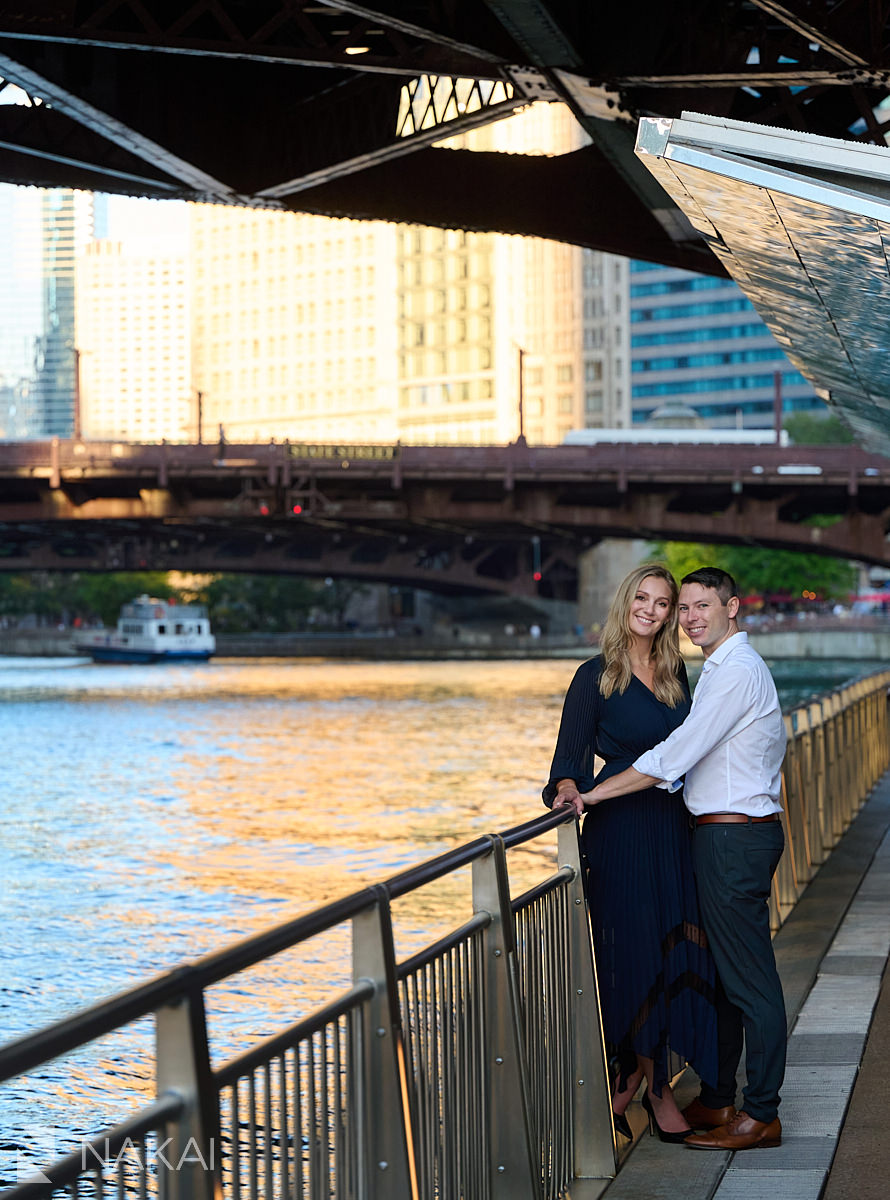 engagement photos chicago riverwalk