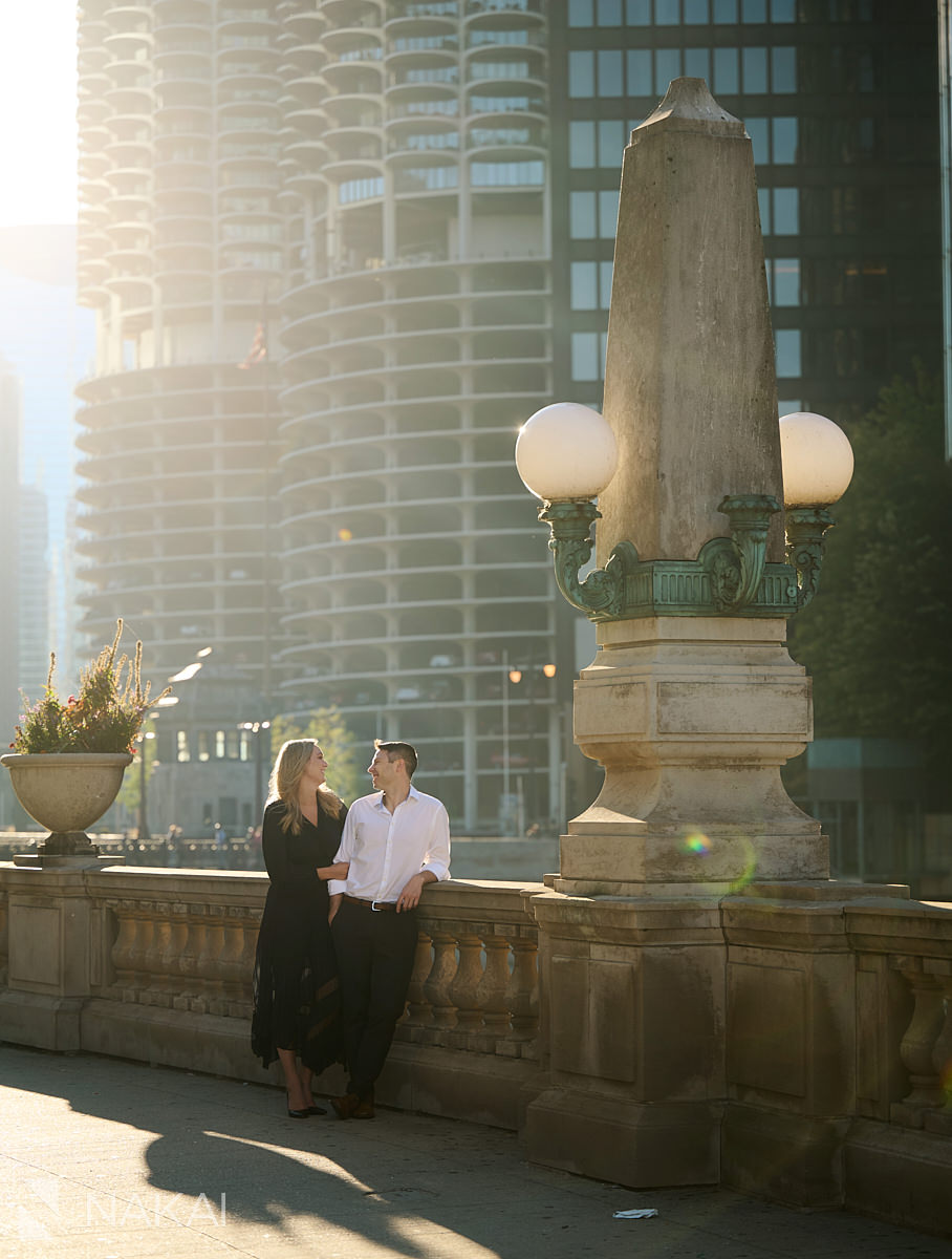 engagement photos chicago upper wacker drive