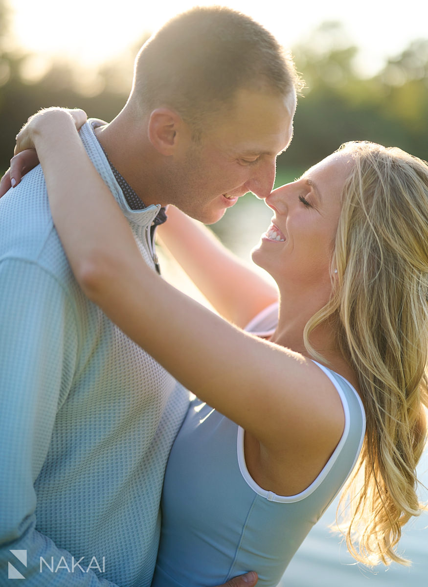 golf course engagement photos