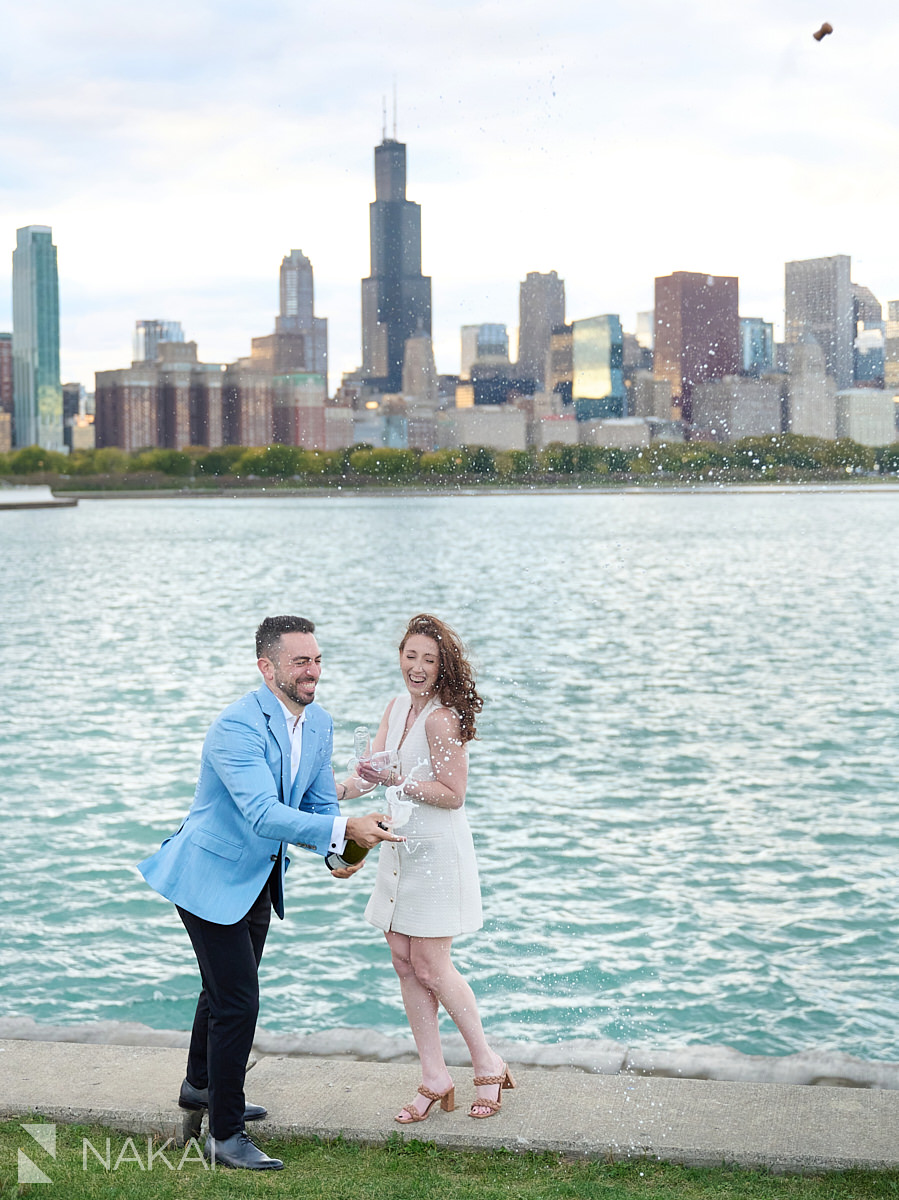 chicago museum campus engagement photos lake michigan