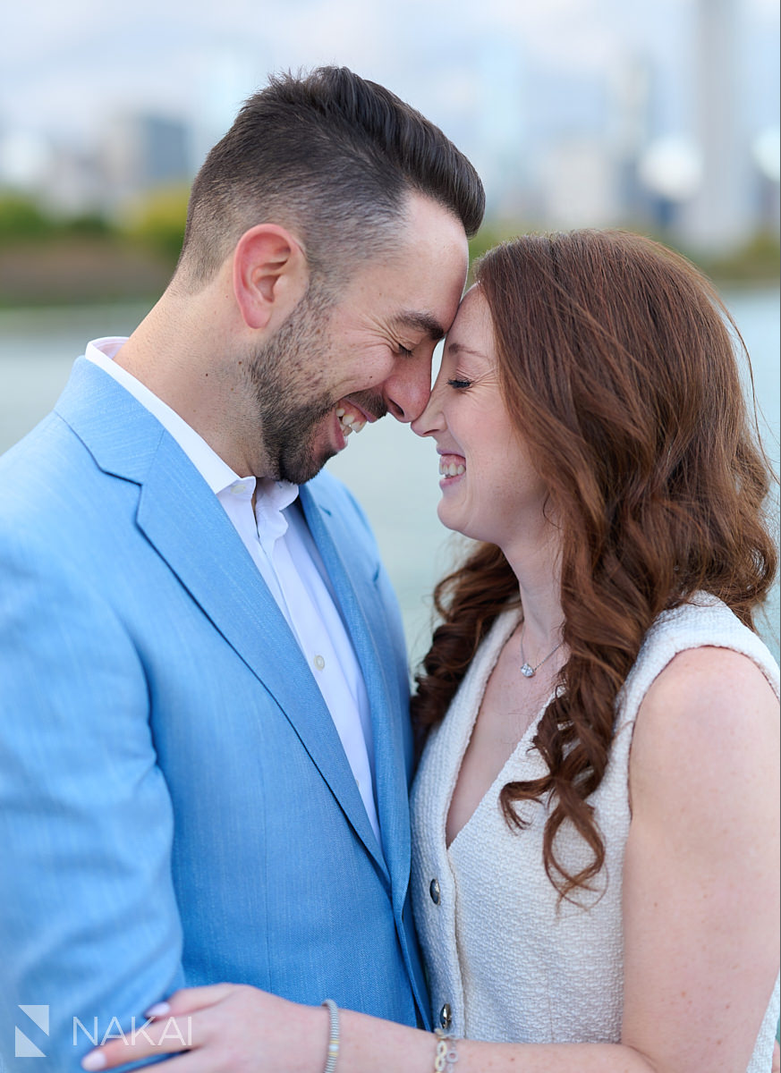 chicago museum campus engagement photos walking by water