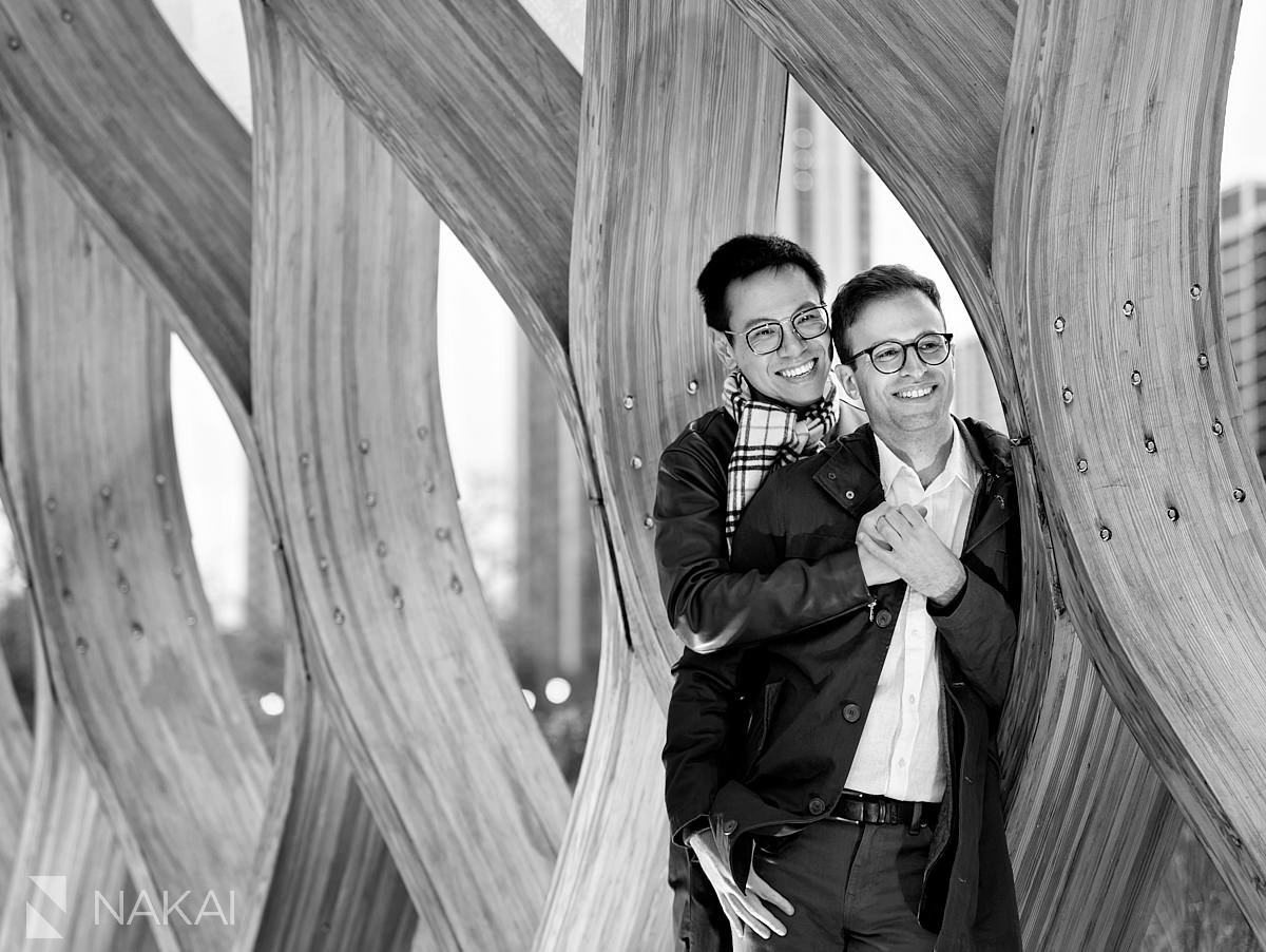 honeycomb in lincoln park engagement photos same sex couple